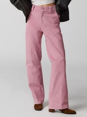 Dickies x Free People Foxglove Pink Haleyville corduroy pants relaxed size 6R